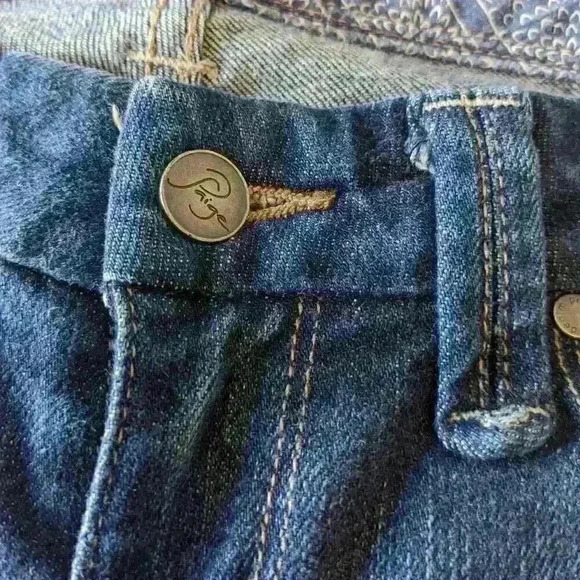 Paige Premium Denim, Ripped Jeans, Flare leg, Size  5, Low raise - Picture 7 of 10